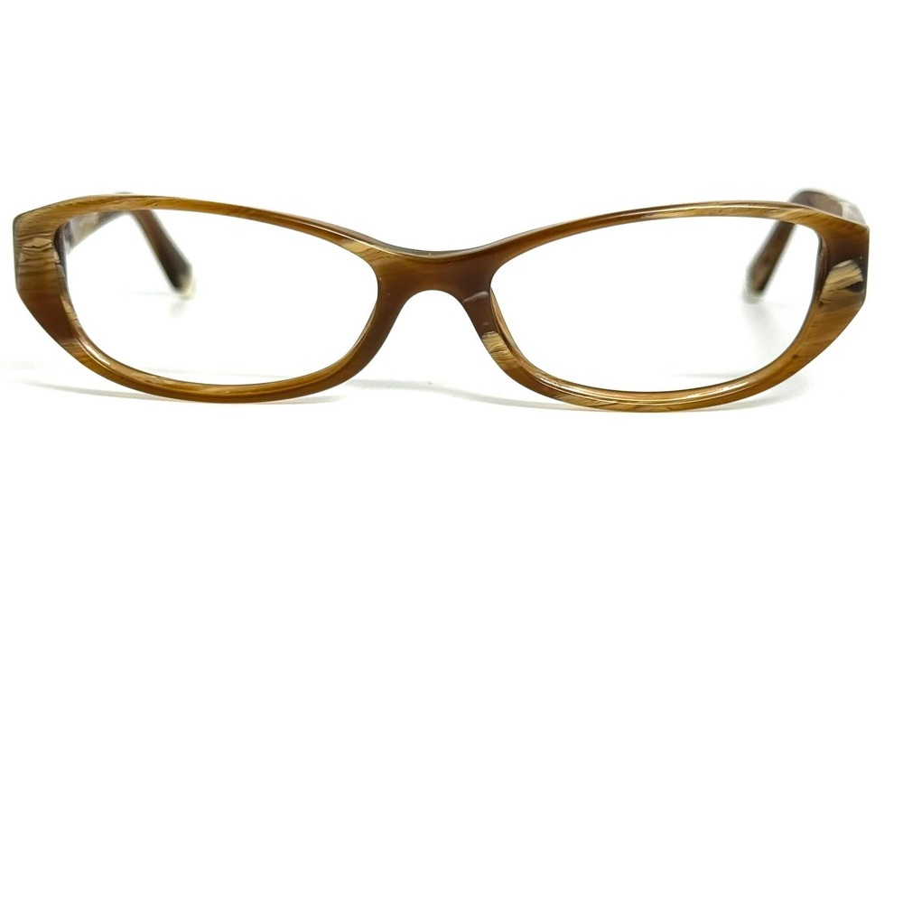 Ralph Lauren RL 6108 5444 Brown Woodgrain Oval Eyeglass Frames Italy 52-16-140